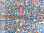 5x8 Red and Blue Traditional Rug