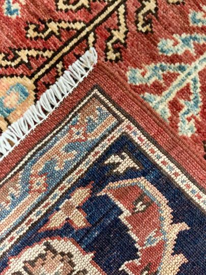 4x6 Red and Navy Anatolian Traditional Rug