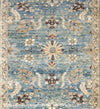 3x10 Blue and Ivory Anatolian Traditional Runner
