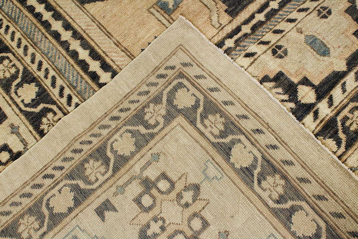 12x16 Beige and Blue Turkish Oushak Rug