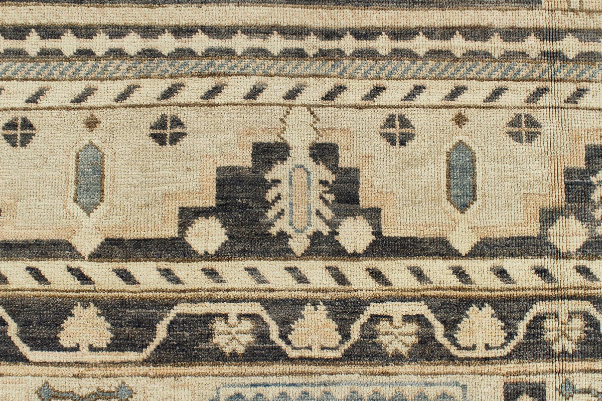 12x16 Beige and Blue Turkish Oushak Rug