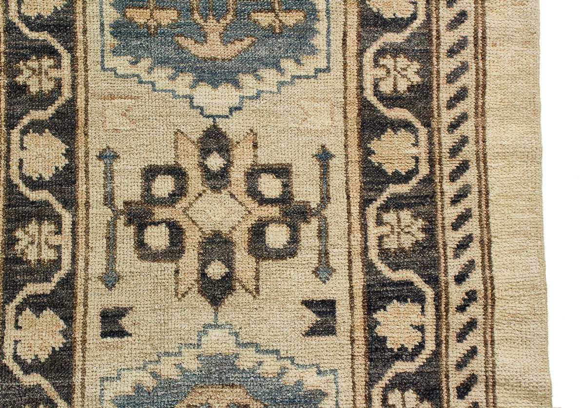 12x16 Beige and Blue Turkish Oushak Rug