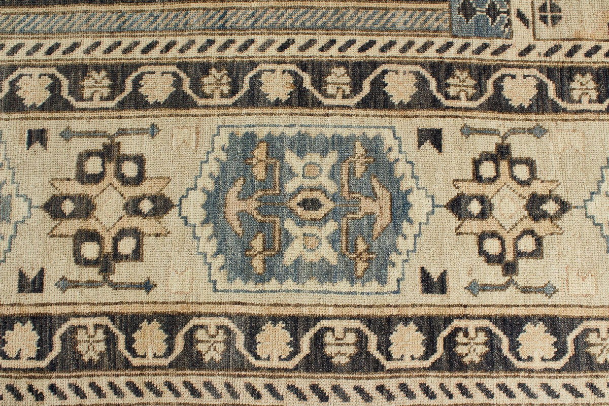 12x16 Beige and Blue Turkish Oushak Rug