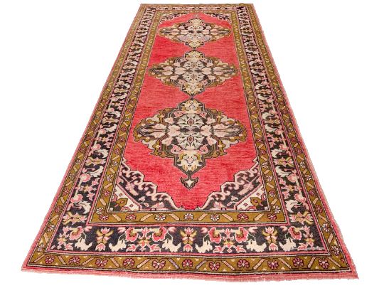 5x11 Red and Brown Turkish Tribal Runner