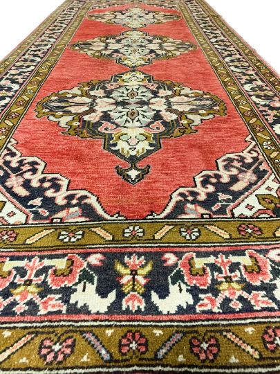 5x11 Red and Brown Turkish Tribal Runner