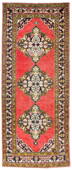 5x11 Red and Brown Turkish Tribal Runner