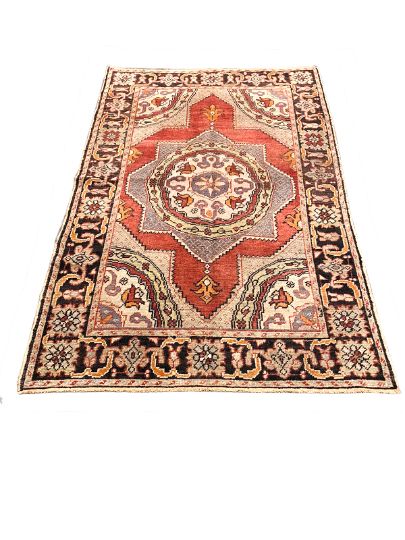 5x7 Red and Brown Turkish Tribal Rug