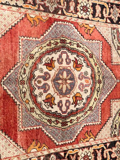 5x7 Red and Brown Turkish Tribal Rug