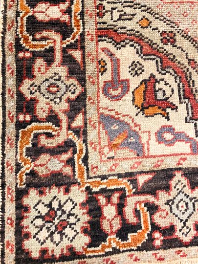 5x7 Red and Brown Turkish Tribal Rug