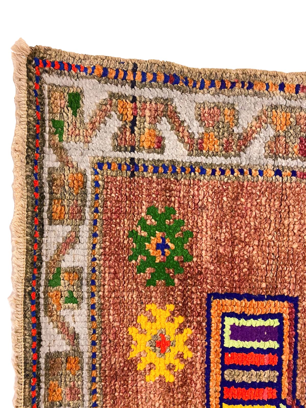 3x11 Pink and Blue Turkish Tribal Runner