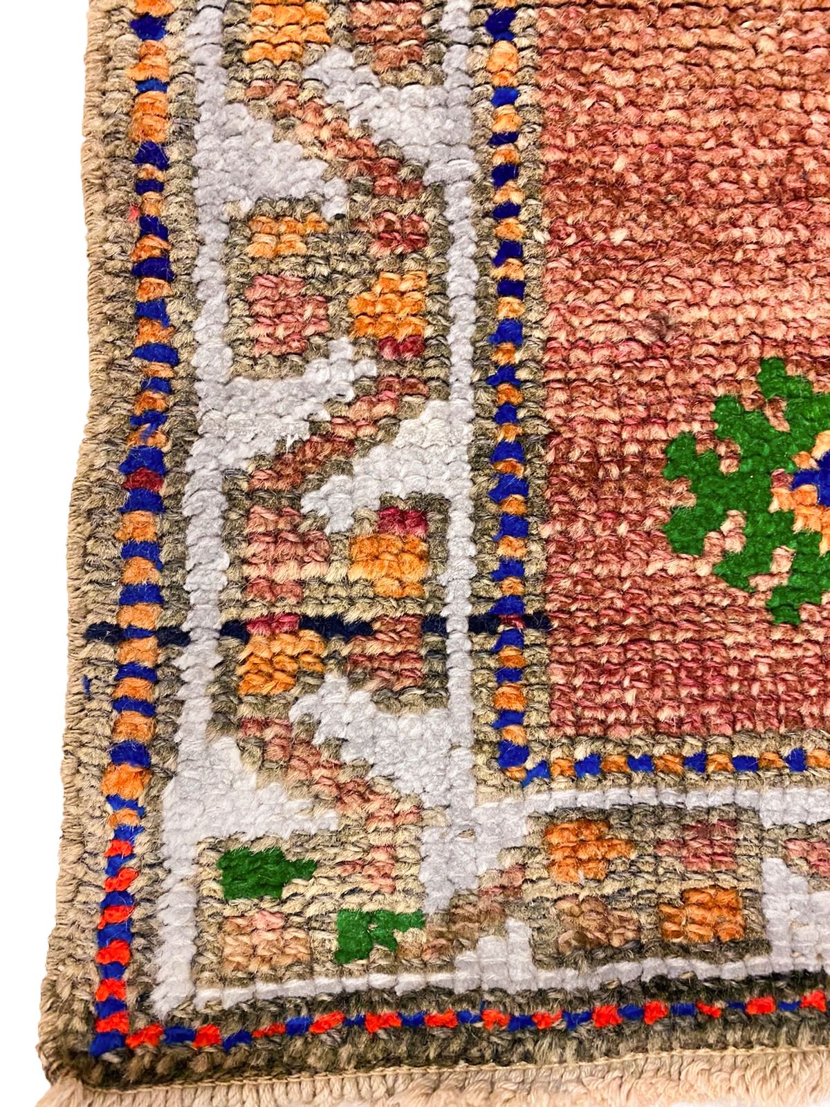 3x11 Pink and Blue Turkish Tribal Runner