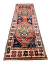 4x11 Multicolor and Ivory Turkish Tribal Runner