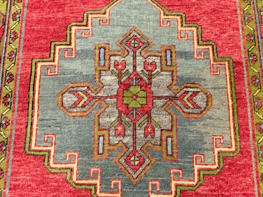 5x12 Red and Brown Turkish Tribal Runner