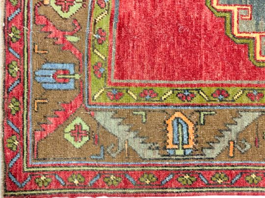 5x12 Red and Brown Turkish Tribal Runner