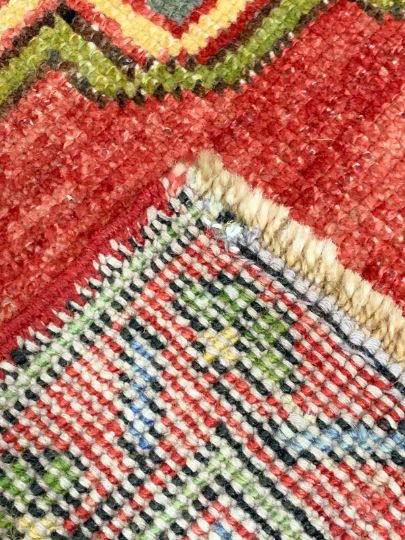5x12 Red and Brown Turkish Tribal Runner