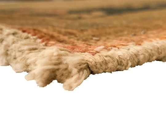 5x11 Beige and Brown Turkish Tribal Runner