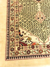 4x7 Green and Gold Turkish Tribal Rug