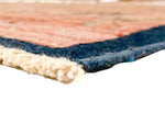 5x8 Blue and Pink Turkish Tribal Rug
