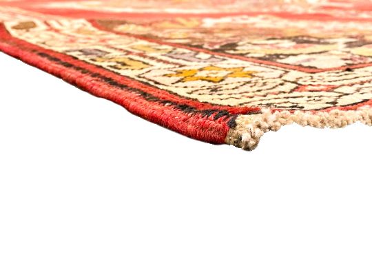 5x8 Red and Gold Turkish Tribal Rug