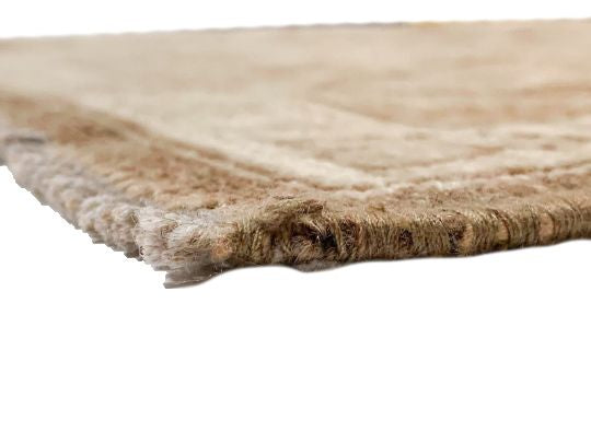 6x9 Brown and Beige Turkish Oushak Rug