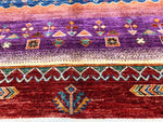 7x9 Multicolor Turkish Tribal Rug