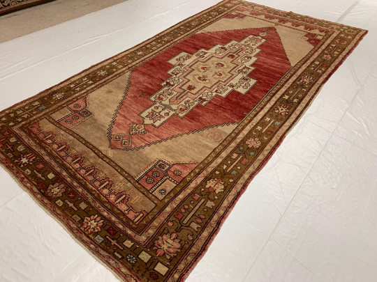 5x11 Red and Brown Turkish Tribal Runner