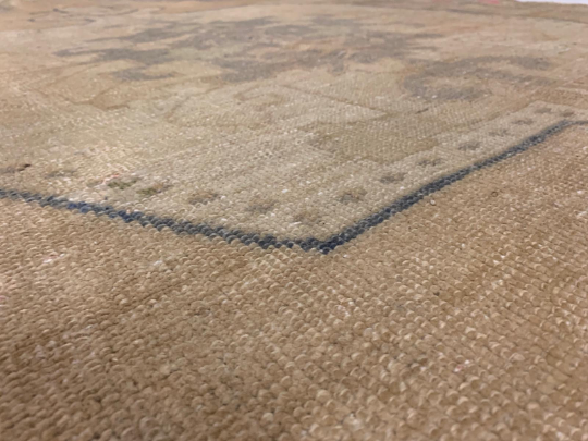 5x9 Gray and Beige Turkish Tribal Rug