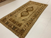 5x9 Beige and Brown Turkish Tribal Rug