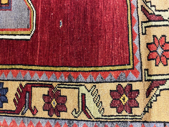 5x11 Gray and Red Turkish Tribal Runner