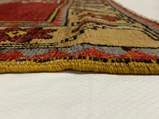 5x11 Gray and Red Turkish Tribal Runner
