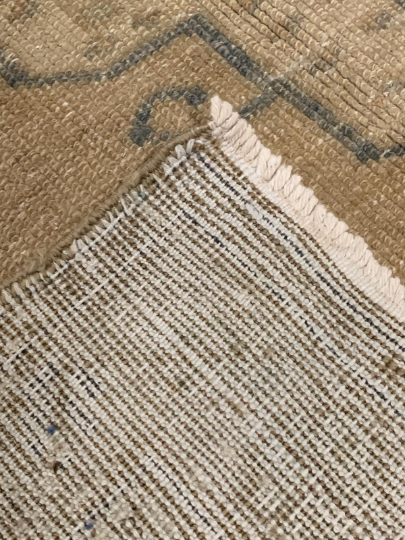 5x9 Gray and Beige Turkish Tribal Rug