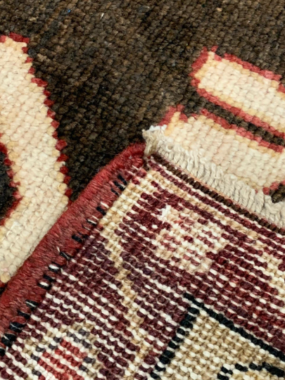 5x11 Red and Gold Turkish Tribal Runner