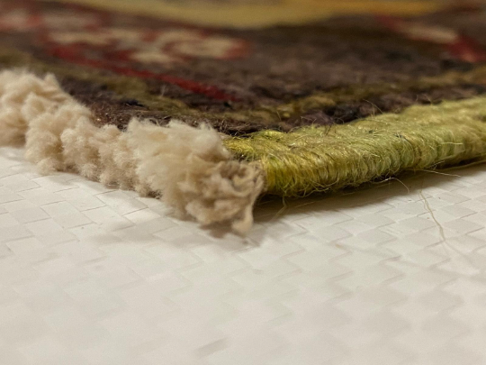 4x9 Gold and Red Turkish Tribal Rug