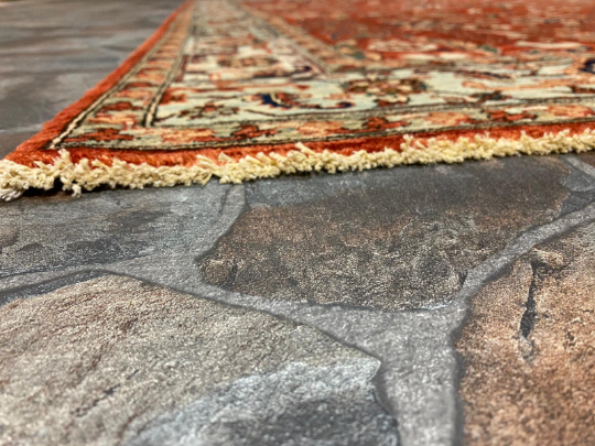 6x9 Blue and Red Traditional Rug