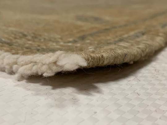 5x9 Gray and Beige Turkish Tribal Rug